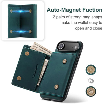 For iPhone Air DG.MING M1 Series 3-Fold Multi Card Wallet Leather Phone Case(Green) by DG.MING