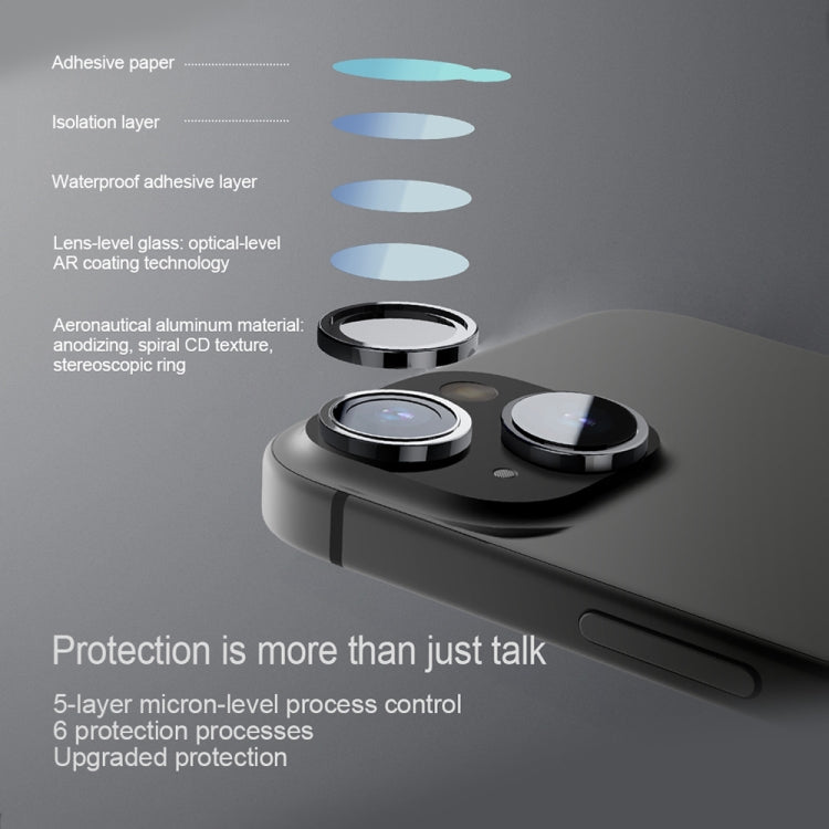 For iPhone 15 / 15 Plus NILLKIN Color Mirror Series Lens Film by NILLKIN