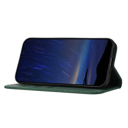 For iPhone 16e Woven Texture Stitching Magnetic Leather Phone Case(Green) by bashfashion