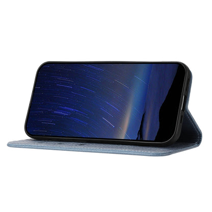 For iPhone 16e Woven Texture Stitching Magnetic Leather Phone Case(Grey) by bashfashion