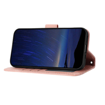 For iPhone 16e Oil Skin Zipper Wallet Leather Phone Case(Pink) by bashfashion