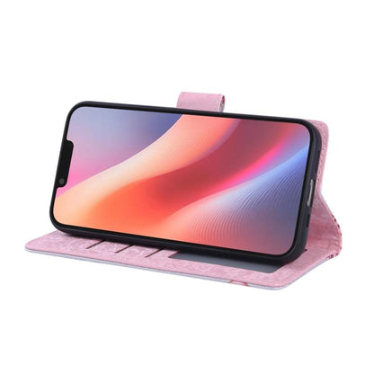 For iPhone 16e Bronzing Painting RFID Leather Case(Pastoral Rose) by bashfashion