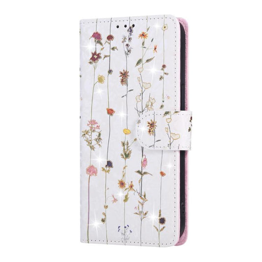 For iPhone 16e Bronzing Painting RFID Leather Case(Dreid Flower World) by bashfashion