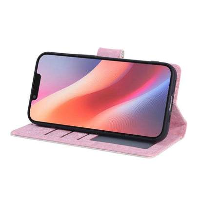 For iPhone 16e Bronzing Painting RFID Leather Case(Dreid Flower World) by bashfashion