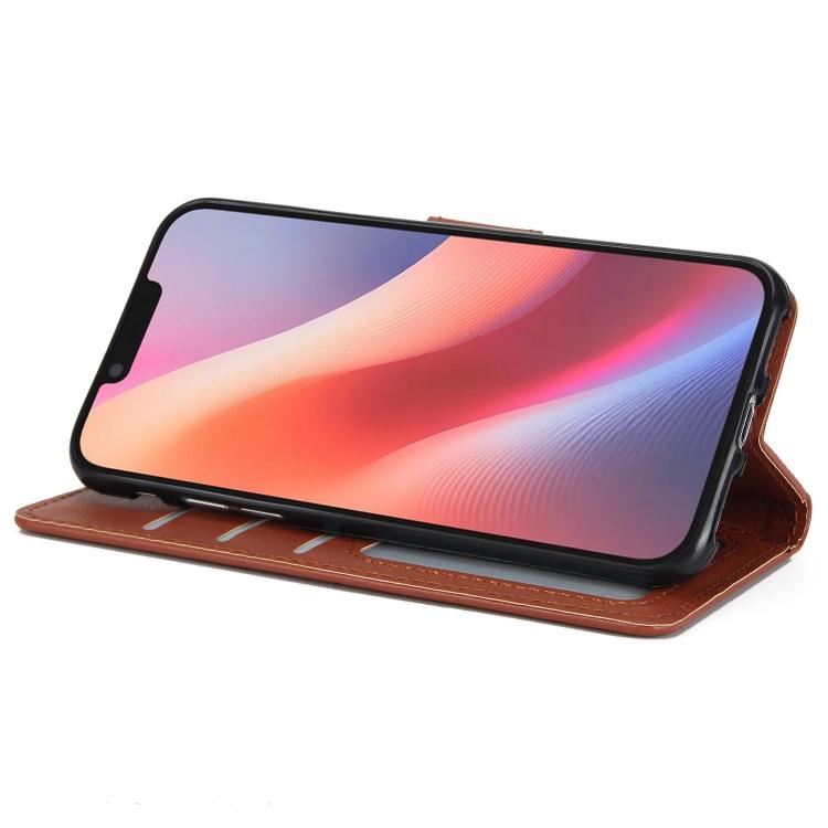 For iPhone 16e 3-Card Slots Multifunctional Leather Phone Case(Brown) by bashfashion