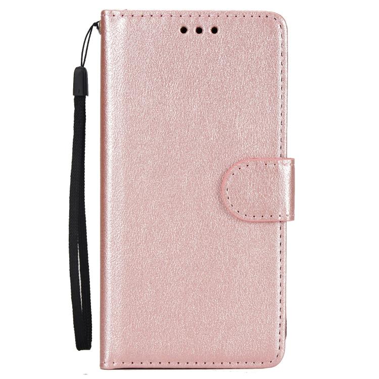 For iPhone 16e 3-Card Slots Multifunctional Leather Phone Case(Rose Gold) by bashfashion