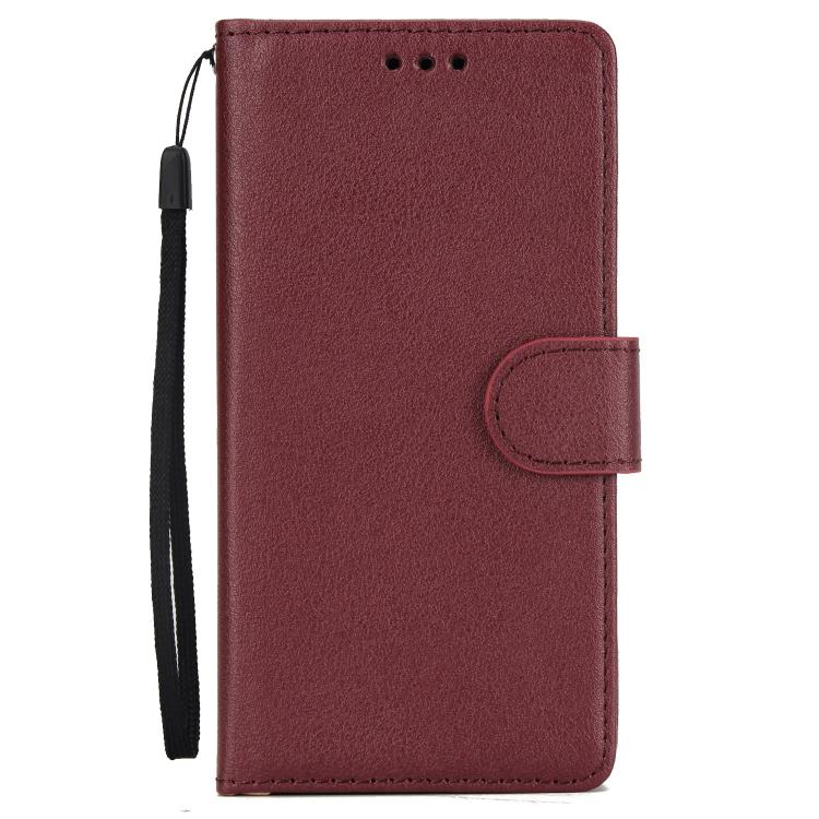 For iPhone 16e 3-Card Slots Multifunctional Leather Phone Case(Wine Red) by bashfashion