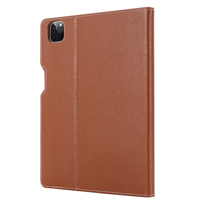 For iPad Pro 11 inch (2020) GEBEI PU+TPU Horizontal Flip Protective Tablet Case with Holder & Card Slots(Brown) by GEBEI