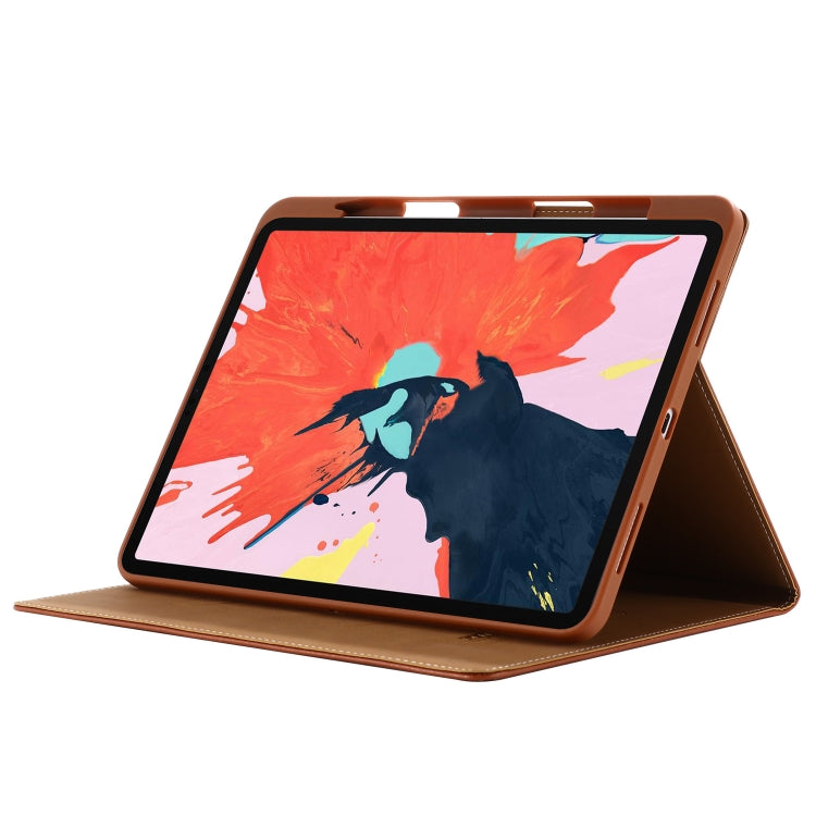 For iPad Pro 11 inch (2020) GEBEI PU+TPU Horizontal Flip Protective Tablet Case with Holder & Card Slots(Gold) by GEBEI