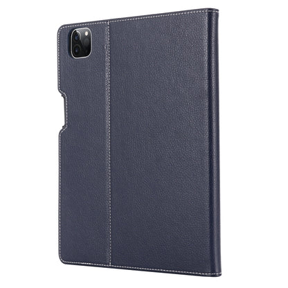 For iPad Pro 11 inch (2020) GEBEI PU+TPU Horizontal Flip Protective Tablet Case with Holder & Card Slots(Blue) by GEBEI