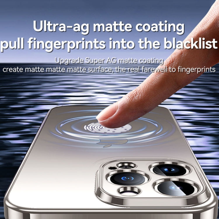 For iPhone 15 Pro Max SULADA Electroplating Frosted TPU Phone Case(Black) by SULADA