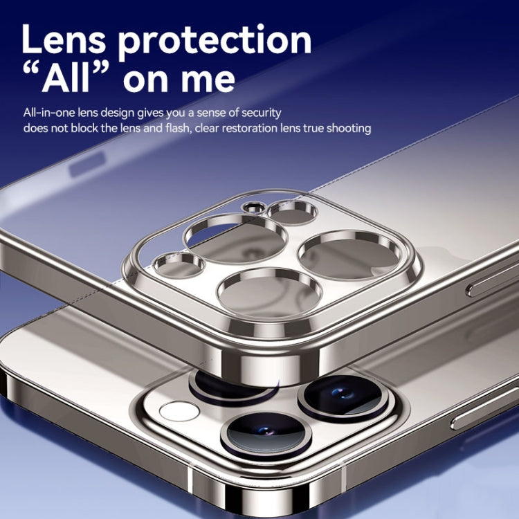 For iPhone 15 Pro Max SULADA Electroplating Frosted TPU Phone Case(Dark Purple) by SULADA