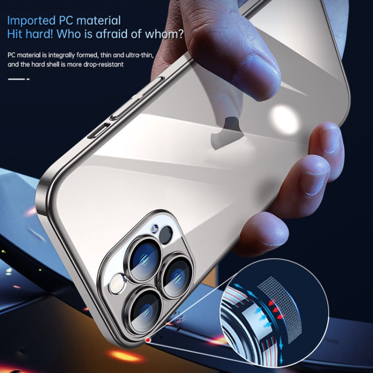 For iPhone 15 Plus SULADA JINGJIA Series Lens Protector PC Phone Case(Titanium Blue) by SULADA