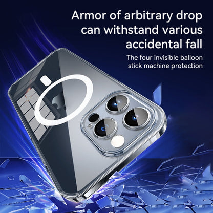 For iPhone 15 Plus SULADA Jingpin Series MagSafe All-inclusive Lens Electroplated TPU Phone Case(Transparent Black) by SULADA