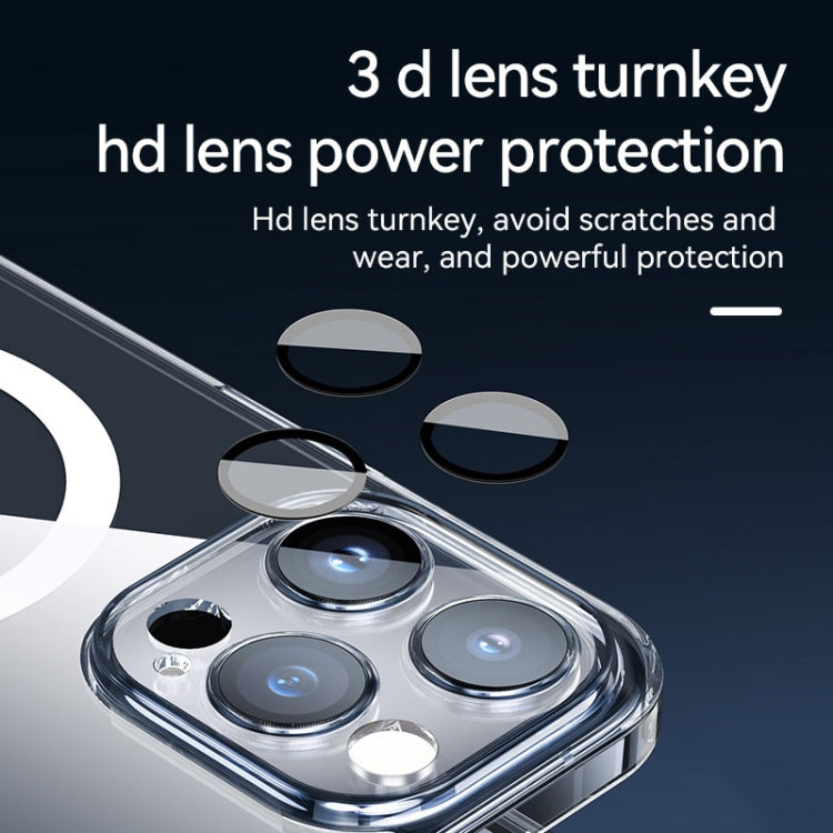 For iPhone 15 Pro SULADA Jingpin Series MagSafe All-inclusive Lens Electroplated TPU Phone Case(Transparent) by SULADA