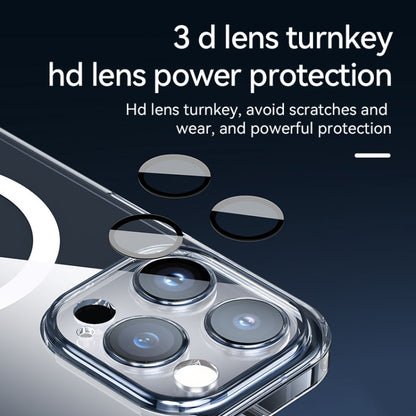 For iPhone 15 Plus SULADA Jingpin Series MagSafe All-inclusive Lens Electroplated TPU Phone Case(Transparent Blue) by SULADA