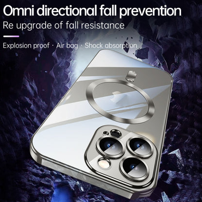 For iPhone 15 Pro SULADA MagSafe Plating TPU Shockproof Phone Soft Case(Dark Purple) by SULADA