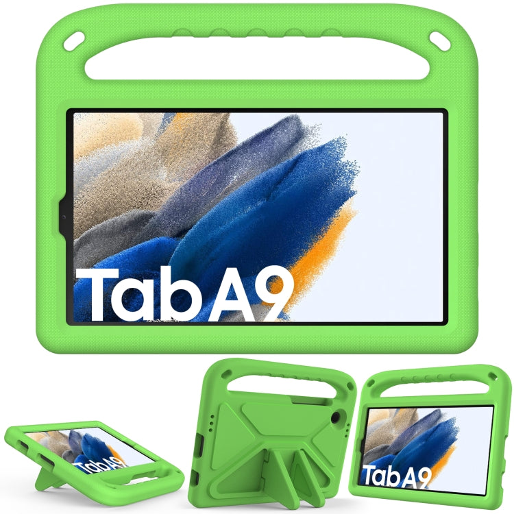 For Samsung Galaxy Tab Tab A11 / A9 Handle EVA Shockproof Tablet Case with Holder(Green) by bashfashion