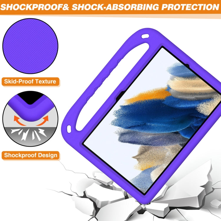 For Samsung Galaxy Tab Tab A11+ / A9+ Handle EVA Shockproof Tablet Case with Holder(Purple) by bashfashion
