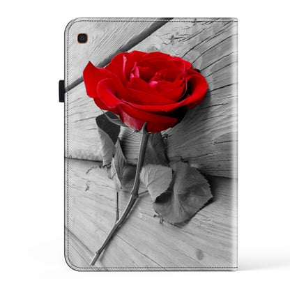 For Samsung Galaxy Tab A 10.1 2019 Crystal Texture Painted Leather Tablet Case(Rose) by bashfashion