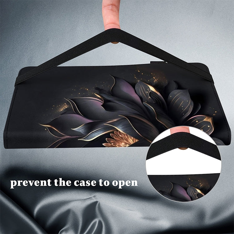 For Samsung Galaxy Tab A 10.1 2019 Crystal Texture Painted Leather Tablet Case(Purple Lotus) by bashfashion