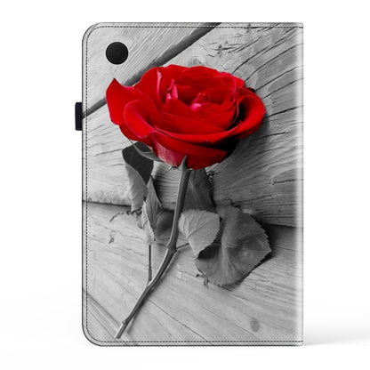 For Samsung Galaxy Tab A8 10.5 2022 Crystal Texture Painted Leather Tablet Case(Rose) by bashfashion