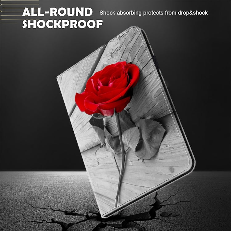 For Samsung Galaxy Tab S2 9.7 T810/T815 Crystal Texture Painted Leather Tablet Case(Rose) by bashfashion