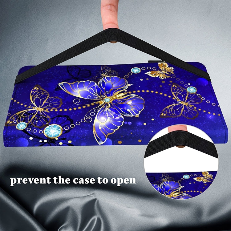 For Samsung Galaxy Tab S2 9.7 T810/T815 Crystal Texture Painted Leather Tablet Case(Diamond Butterflies) by bashfashion