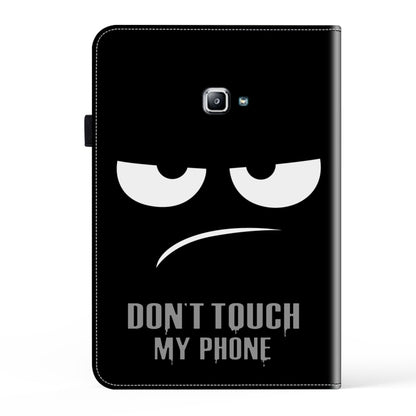 For Samsung Galaxy Tab A T580 10.1 Crystal Texture Painted Leather Tablet Case(Dont Touch My Phone) by bashfashion
