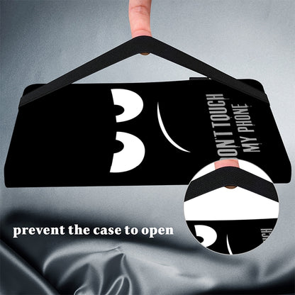 For Samsung Galaxy Tab A T580 10.1 Crystal Texture Painted Leather Tablet Case(Dont Touch My Phone) by bashfashion