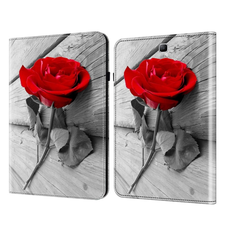 For Samsung Galaxy Tab A 9.7 Crystal Texture Painted Leather Tablet Case(Rose) by bashfashion