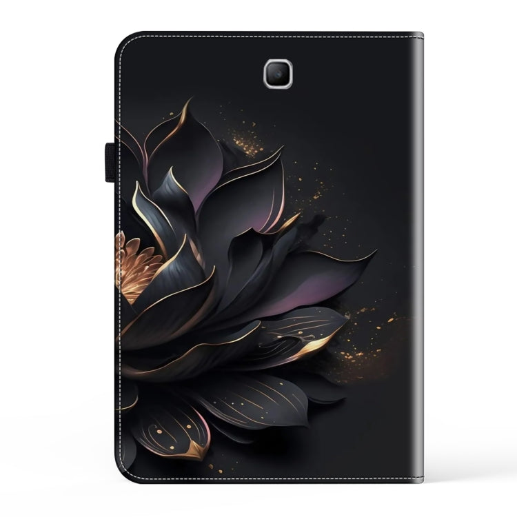 For Samsung Galaxy Tab A 9.7 Crystal Texture Painted Leather Tablet Case(Purple Lotus) by bashfashion