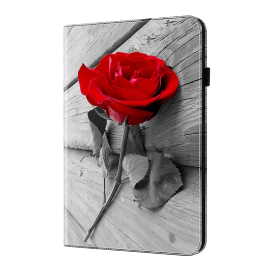 For Samsung Galaxy Tab A11+ / A9+ Crystal Texture Painted Leather Tablet Case(Rose) by bashfashion