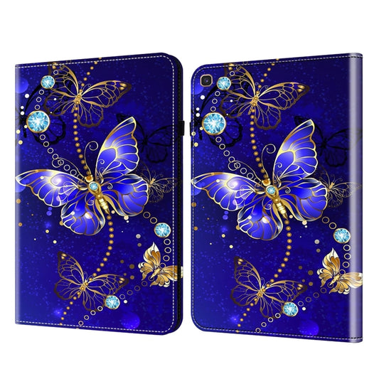 For Samsung Galaxy Tab S5e Crystal Texture Painted Leather Tablet Case(Diamond Butterflies) by bashfashion