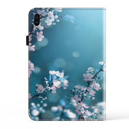 For Samsung Galaxy Tab S6 T860 Crystal Texture Painted Leather Tablet Case(Plum Bossom) by bashfashion