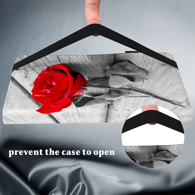 For Samsung Galaxy Tab S9 / S9 FE Crystal Texture Painted Leather Tablet Case(Rose) by bashfashion