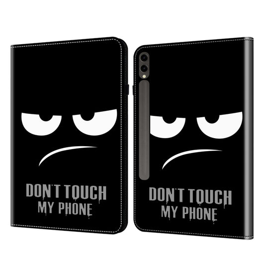 For Samsung Galaxy Tab S9+ / S9 FE+ Crystal Texture Painted Leather Tablet Case(Dont Touch My Phone) by bashfashion