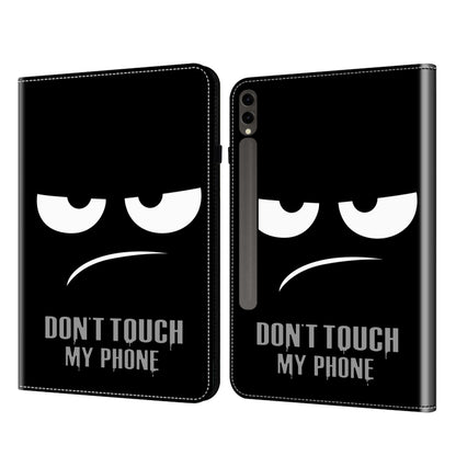 For Samsung Galaxy Tab S7 FE Crystal Texture Painted Leather Tablet Case(Dont Touch My Phone) by bashfashion