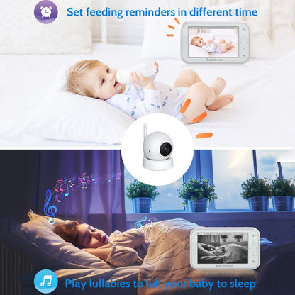 ABM201 4.5 inch Wireless Video Night Vision Baby Monitor Security Camera(US Plug) by bashfashion