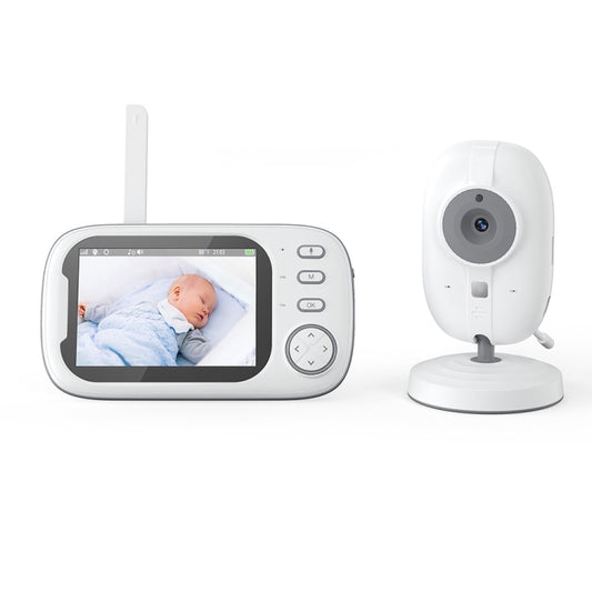 ABM600 3.5 inch Wireless Video Night Vision Baby Monitor Security Camera(EU Plug) by bashfashion