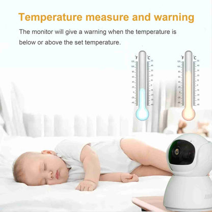 ABM700 5 inch Wireless Video Night Vision Baby Monitor Security Camera(EU Plug) by bashfashion