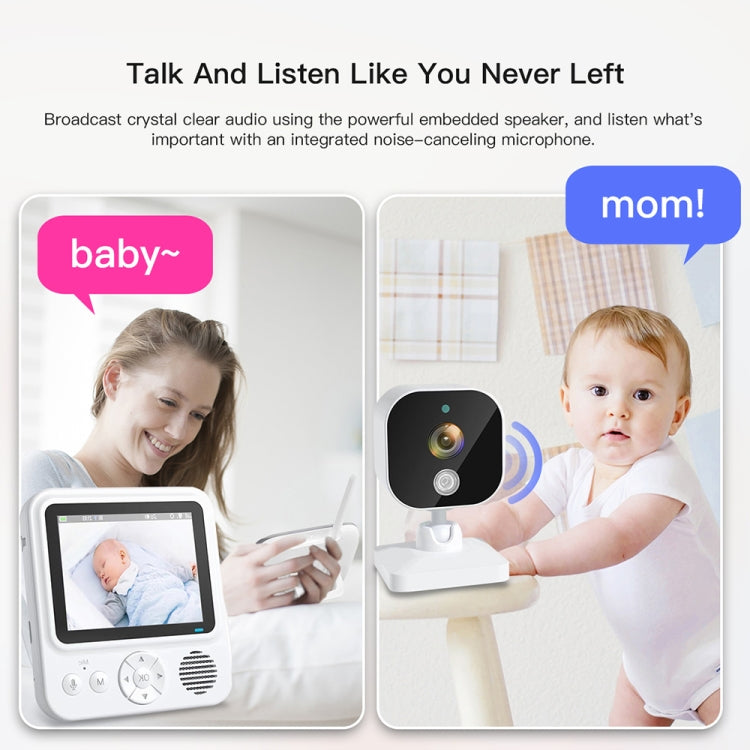 ABM900 2.8 inch Wireless Video Night Vision Baby Monitor Security Camera(US Plug) by bashfashion