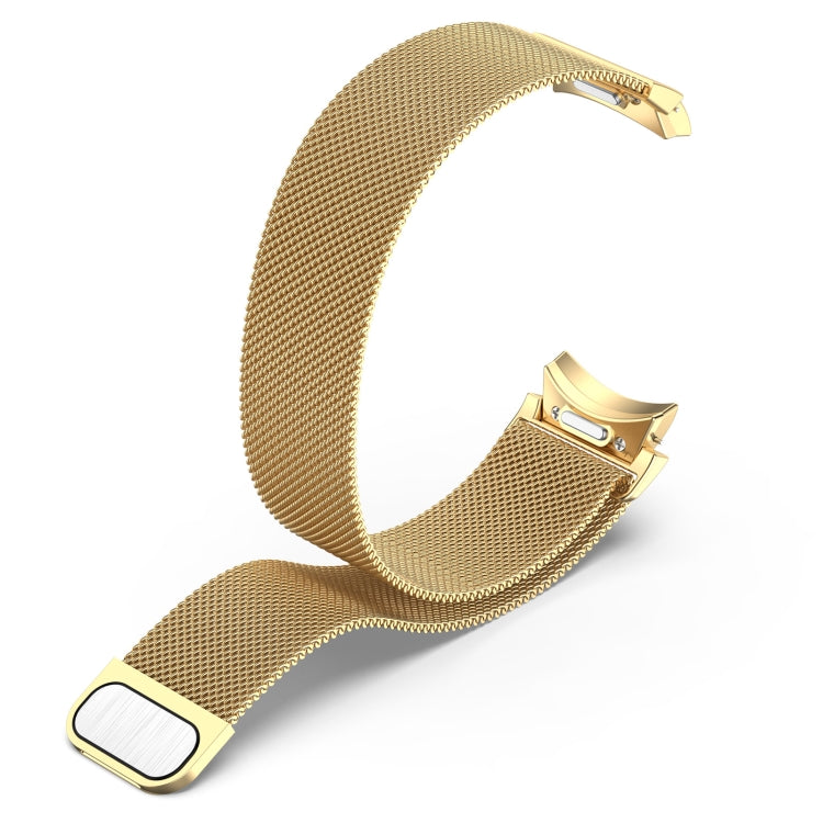 For Samsung Galaxy Watch 6 Button Style Milan Magnetic Metal Watch Band(Gold) by bashfashion