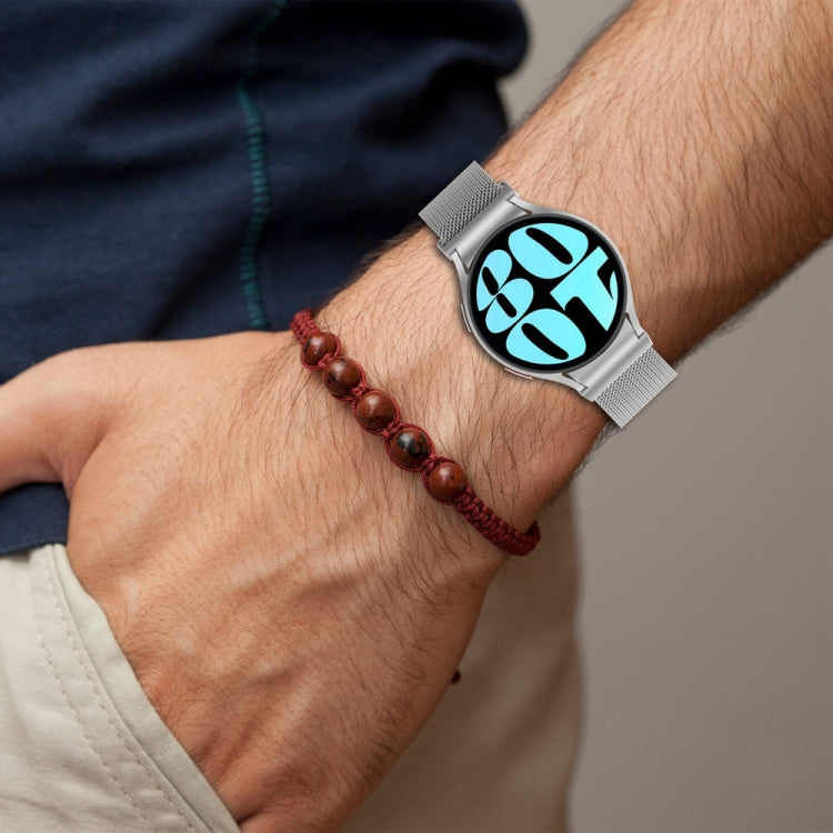 For Samsung Galaxy Watch 6 Button Style Milan Magnetic Metal Watch Band(Black) by bashfashion