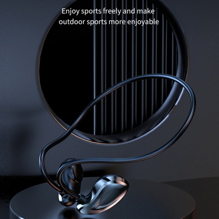 A60 Open Air Conduction Built-in Microphone Wireless Bluetooth Neckband Earphone(Blue) by bashfashion