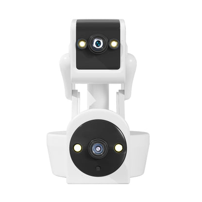 ESCAM PT212 4MP Dual Lens Robot Dog WiFi Camera Supports Cloud Storage/Two-way Audio/Night Vision, Specification:EU Plug by ESCAM