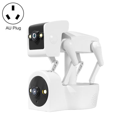 ESCAM PT212 4MP Dual Lens Robot Dog WiFi Camera Supports Cloud Storage/Two-way Audio/Night Vision, Specification:AU Plug by ESCAM