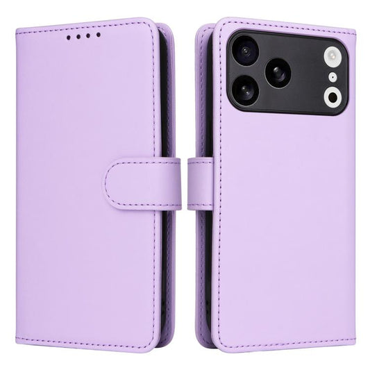 For iPhone 17 Pro Max BETOPNICE BN-005 2 in 1 Detachable Imitate Genuine Leather Phone Case(Light Purple) by BETOPNICE