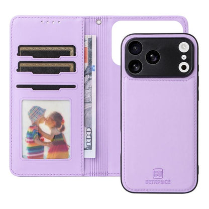 For iPhone 17 Pro Max BETOPNICE BN-005 2 in 1 Detachable Imitate Genuine Leather Phone Case(Light Purple) by BETOPNICE