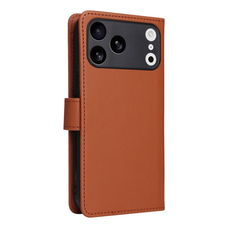 For iPhone 17 Pro Max BETOPNICE BN-005 2 in 1 Detachable Imitate Genuine Leather Phone Case(Brown) by BETOPNICE